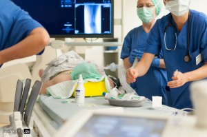 Vorbereitung und Einleitung des Patienten durch das Anästhesie-Team